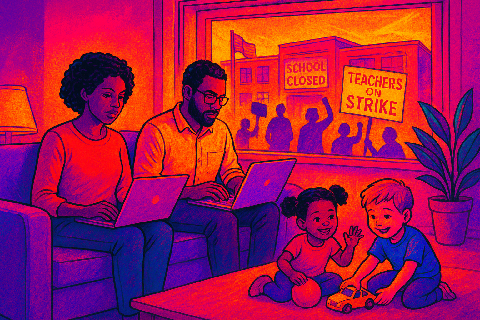 Huelga de Maestros en San Francisco: 50,000 Alumnos Sin Clases y Padres en Apuros
