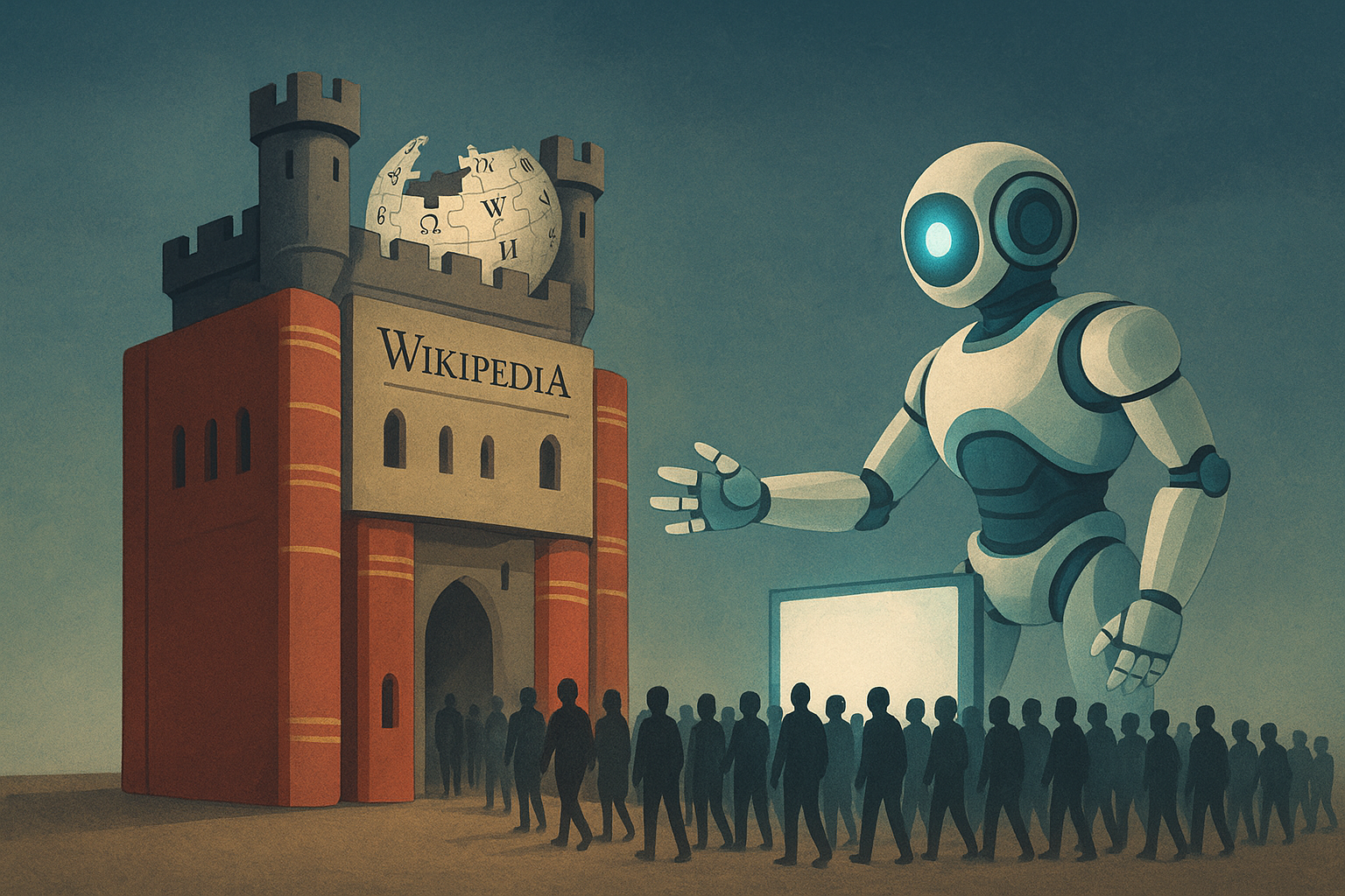 Wikipedia colapsa en 2025: ¿La IA mata las búsquedas tradicionales?